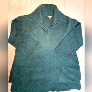 Falls Creek Super Soft Speckled V Neck Long Sleeve Women's 1X Sweater